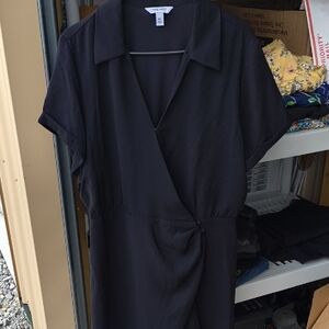 Nine West Elegant Black Midi Dress